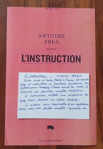 L'instruction de Antoine Brea